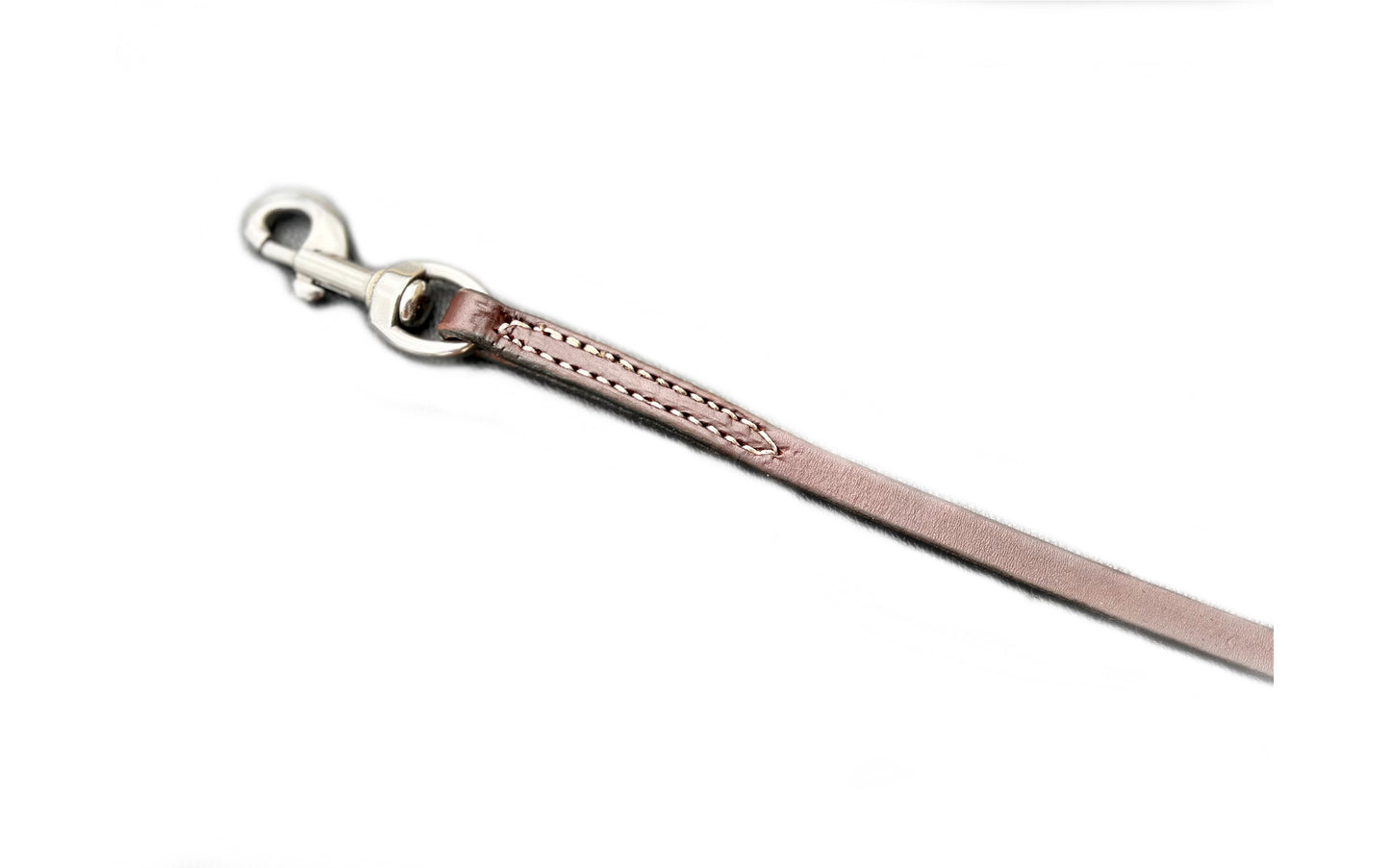5/8" Top Grain Stitched Leather Leash