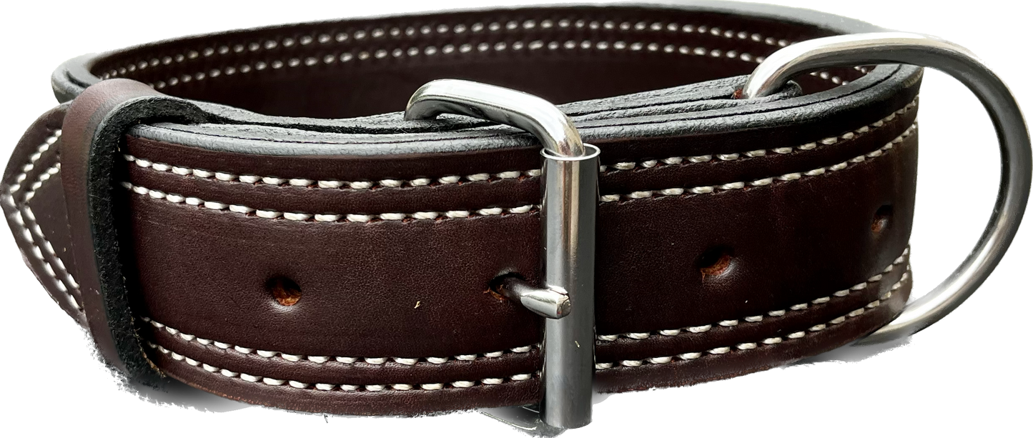 2" - 2 Ply Leather Collar